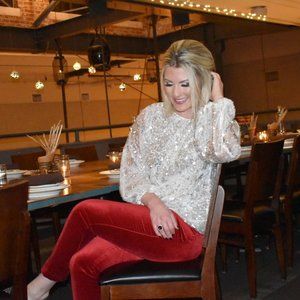 The Essential Velvet Slim Trousers: Soft Red